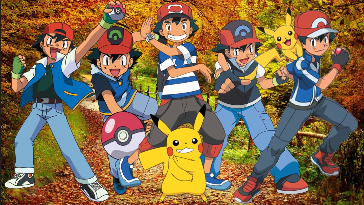 Evolution Of Ash Ketchum