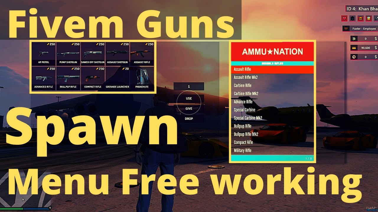 Fivem gun spawn codes