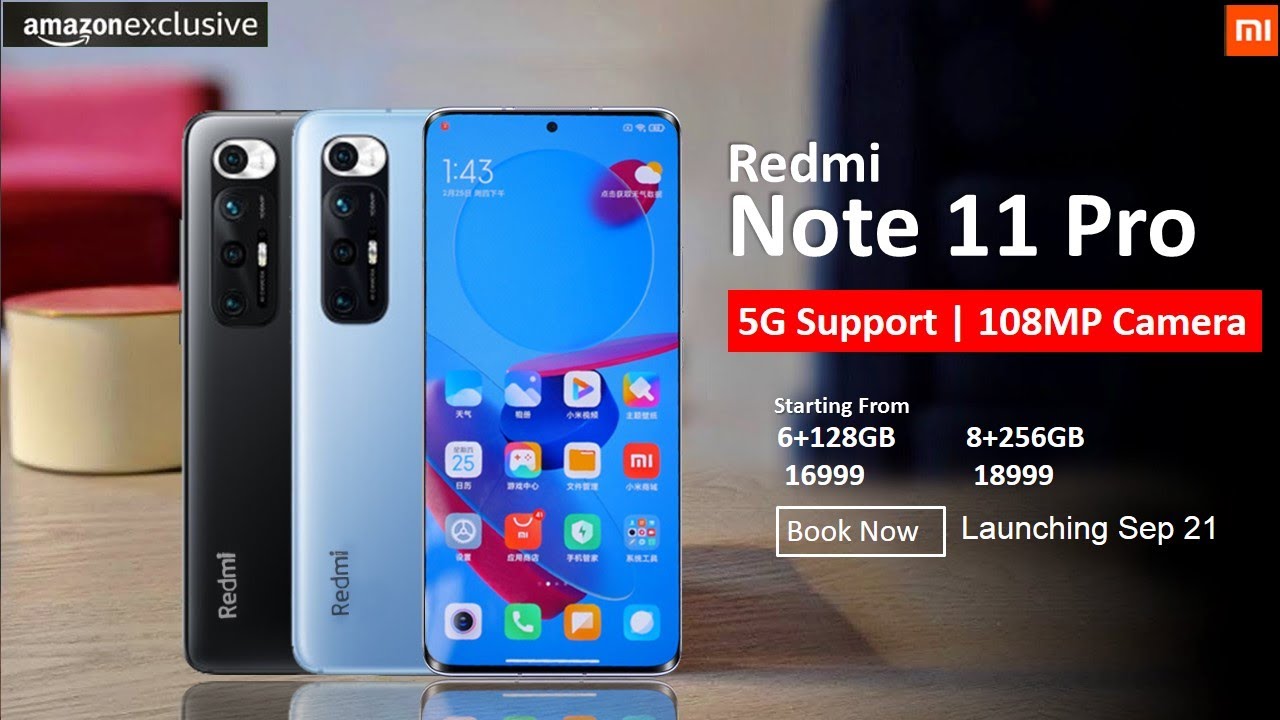 Redmi Note 11 Pro Max: 108Mp Camera, 5G Support, Specs | Amazon Exclusive |  Redmi Note 11 Series - Youtube