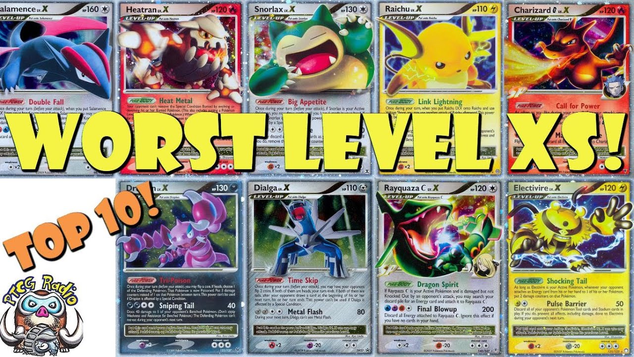 The Top 10 Worst Pokemon Level X Cards Ever! - YouTube