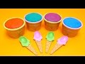 Play-Doh Ice Cream Bowls with Spoons & Surprise Toys Fun