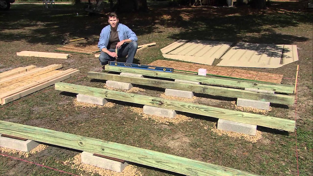 how to level a shed by heartland sheds - youtube