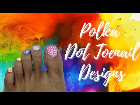 Polka Dot Nail Art.