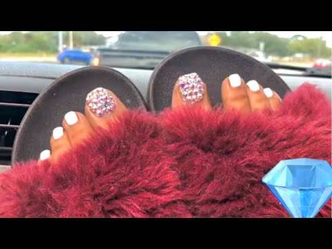 WATCH ME WORK| D.I.Y. 💎bling toes ft. MYCHOBOS💎