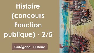 Histoire (concours Fonction publique) - 2/5 - 30 QCM - Difficulté : ★★