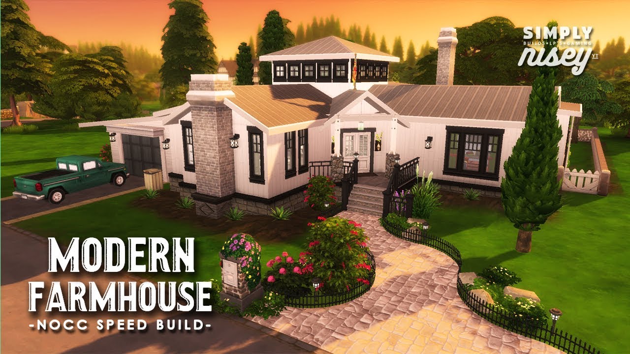 Sims 4 Farm Mansion Modern Farm Conversion No Cc Sims - vrogue.co