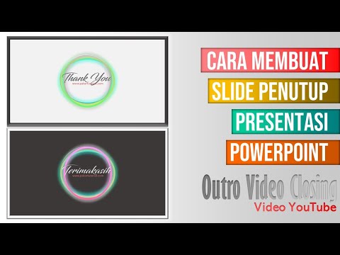 Cara Membuat Outro Slide Penutup Presentasi Powerpoint Youtube