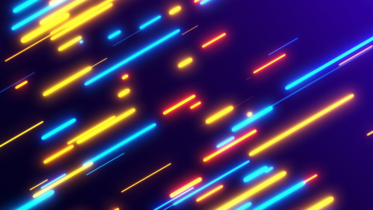 Rounded Neon Yellow and Blue lines Background video | Footage | Screensaver  - YouTube