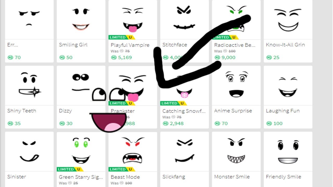 Roblox Faces With Names