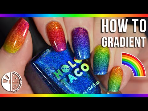 8 Tips for Perfectly Blended Rainbow Gradient Nails!