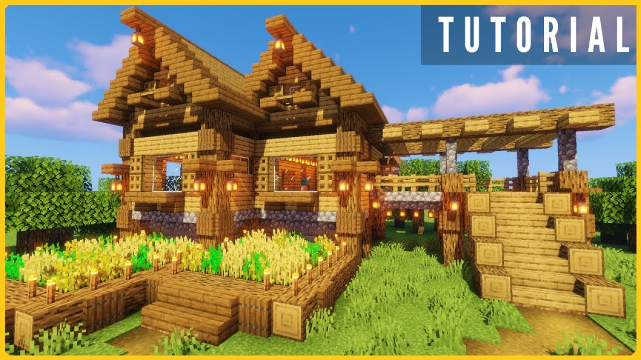 Minecraft Starter House Tutorial How To Build A House In Minecraft Easy ...