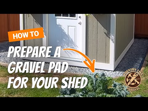 how to build a shed - how to prepare a gravel pad for a