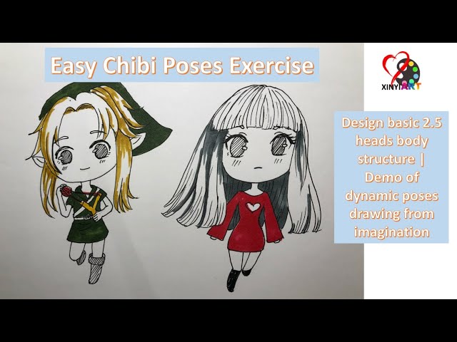 Procreate Chibi Base Chibi Pose Anime Chibi Stamp Guide   centenariocatupeuedupe