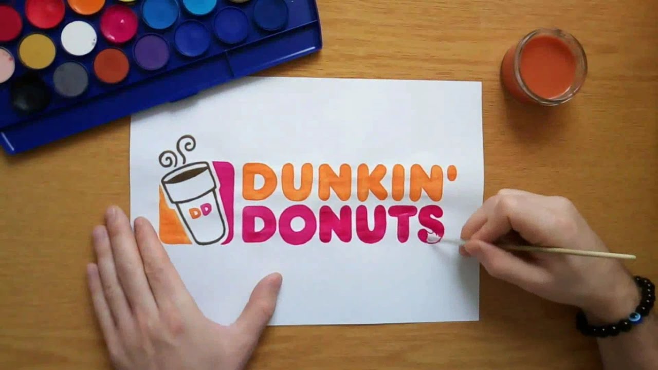 How To Draw The Dunkin Donuts Logo Logo Drawing Youtu - vrogue.co