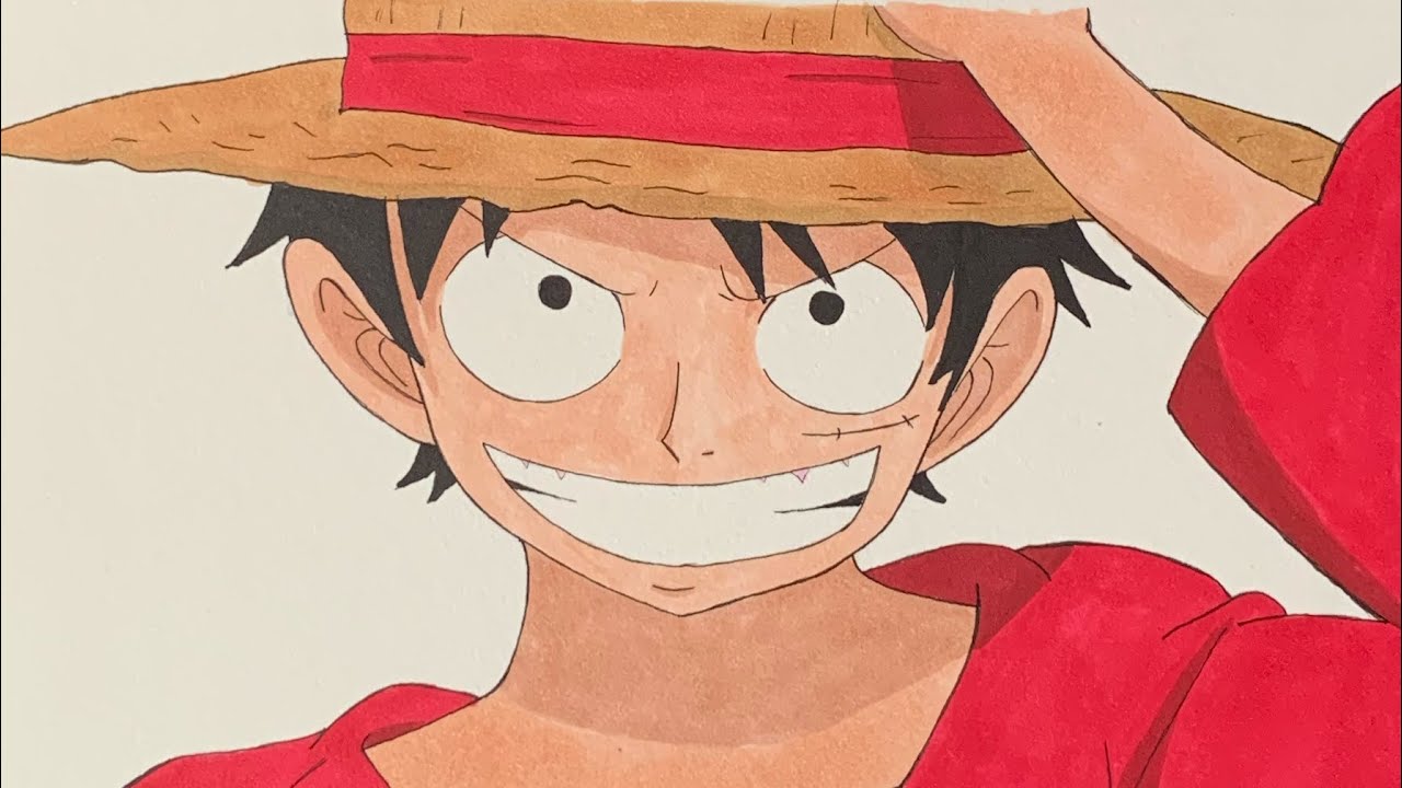 HOW TO DRAW LUFFY‼️ Step by step tutorial EASY‼️ One Piece YouTube