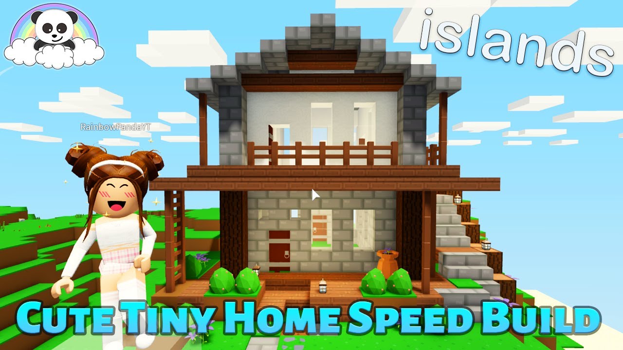 Roblox Islands Building Ideas - Cute Tiny Home Speed Build - YouTube