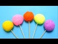 Fancy Foam Lollipops with Surprise Egg Toys