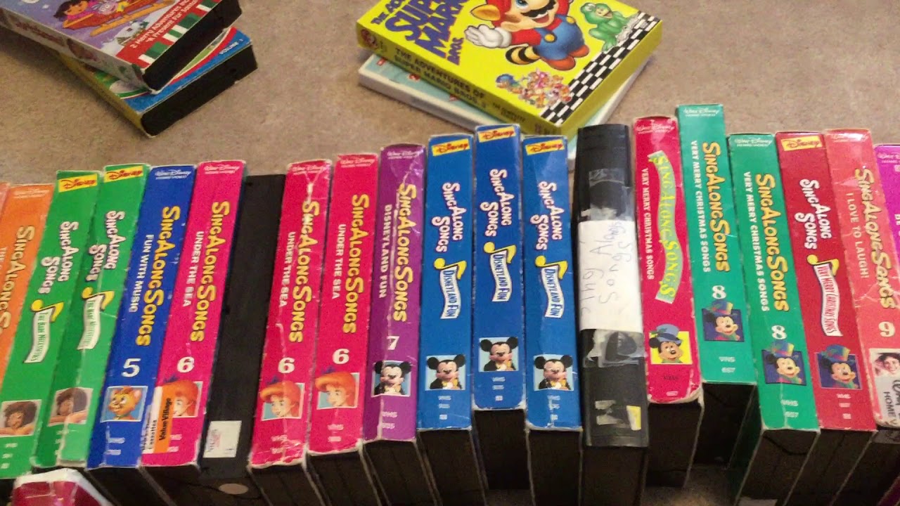 Disney Sing Along Songs VHS Lot 30