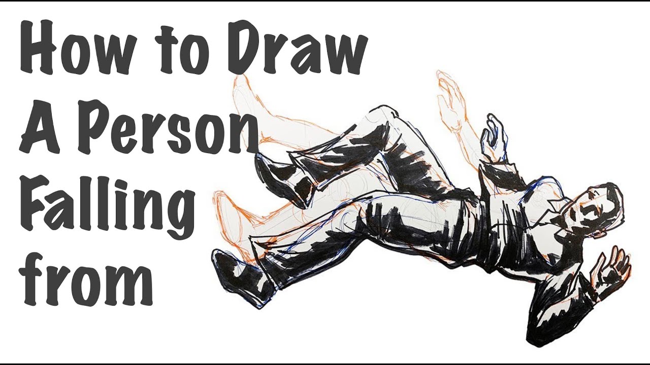 Person Falling Drawing