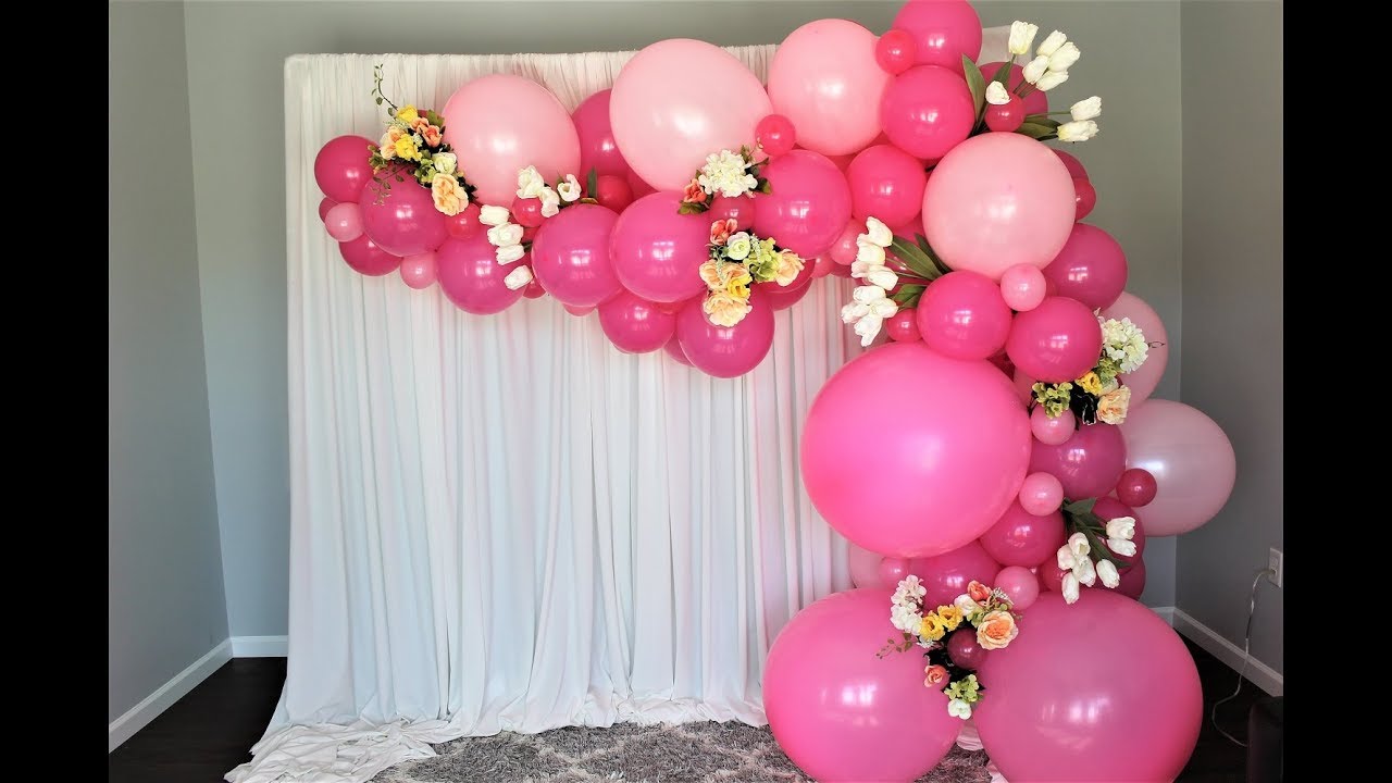 Salvatore Howard Buzz: Pink Balloon Garland Backdrop