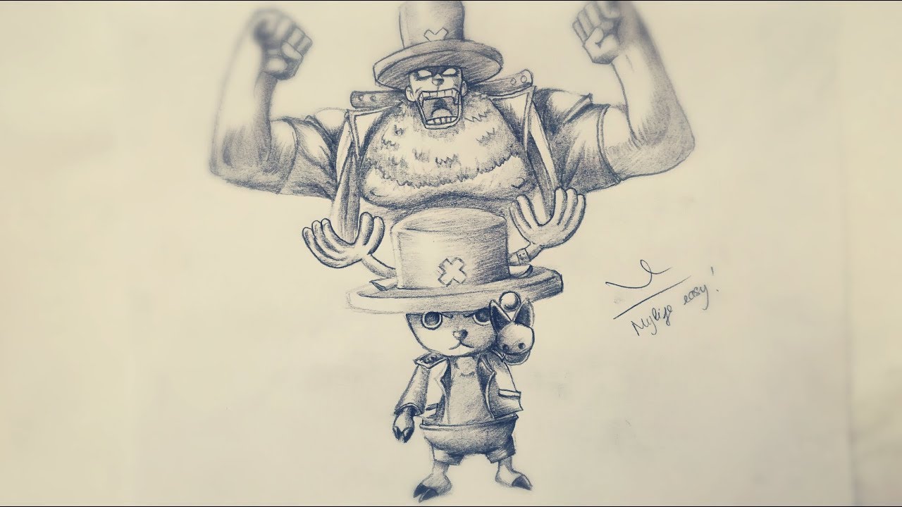 Học vẽ Chopper Đảo hải tặc  DRAW TONY CHOPPER ONEPIECE TUTORIAL STEP  BY STEP WITH PENCIL  YouTube