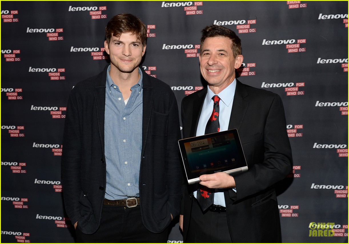 Ashton Kutcher Lenovo Product Engineer At Yoga Tablet