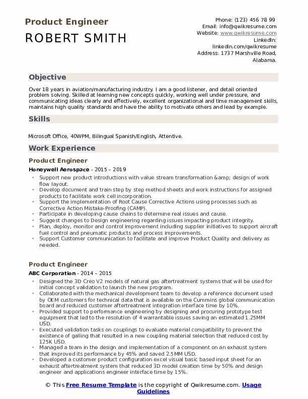 Product Engineer Resume Kozen Jasonkellyphoto Co