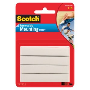 Removable mounting putty