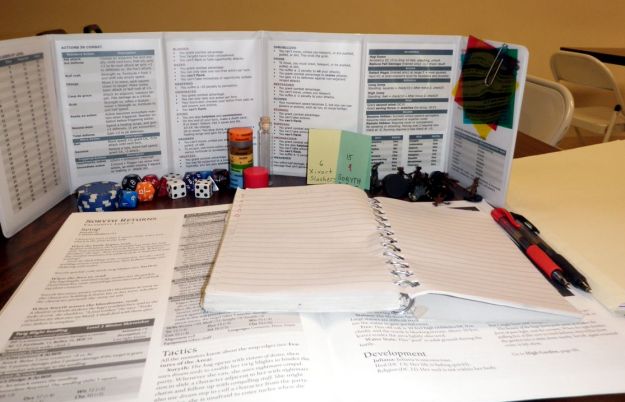 Behind the dungeon master’s screen