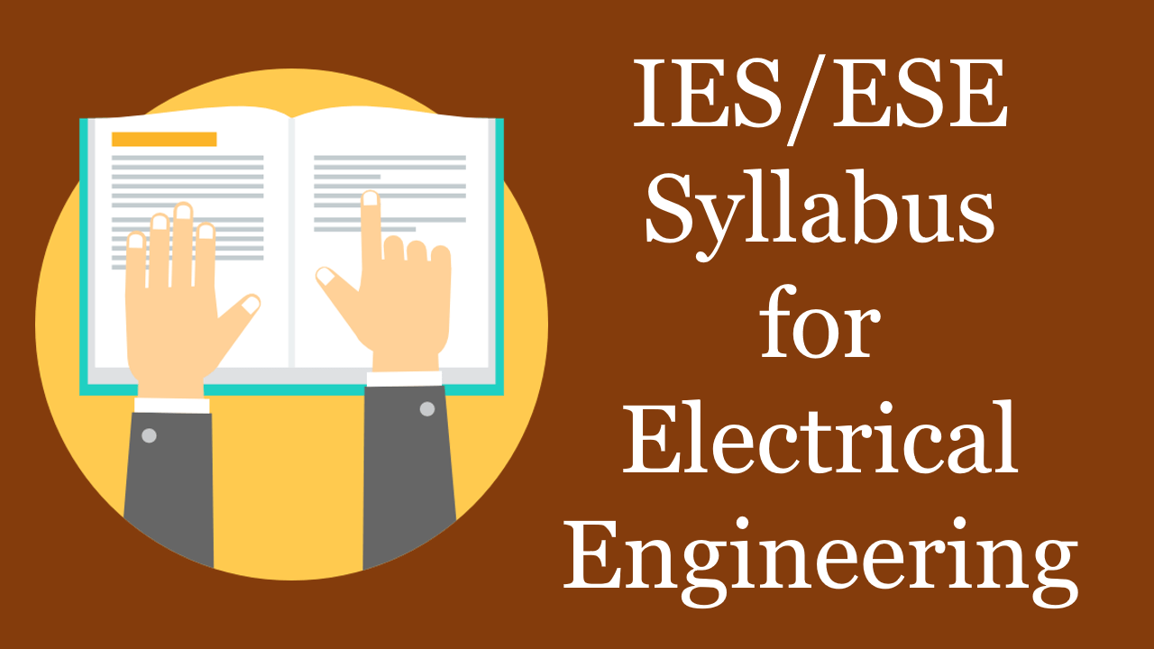 Pdf Ies 2020 Syllabus For Electrical Engineering Ee Download