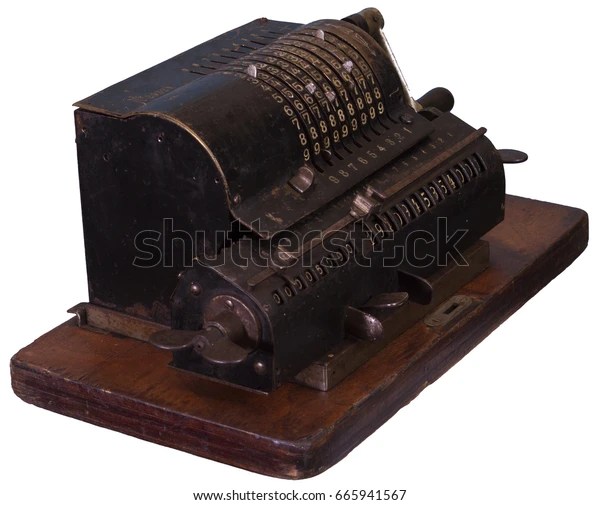 Mechanical Calculator Mechanical Device Used Perform Stock