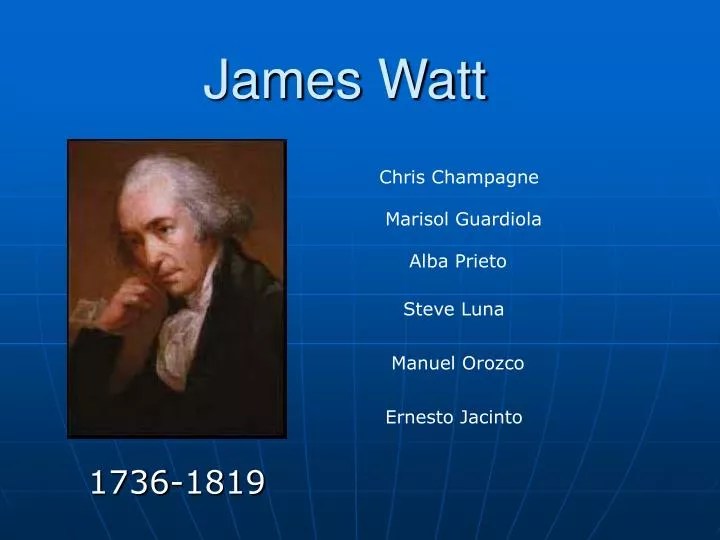 Ppt James Watt Powerpoint Presentation Free Download Id