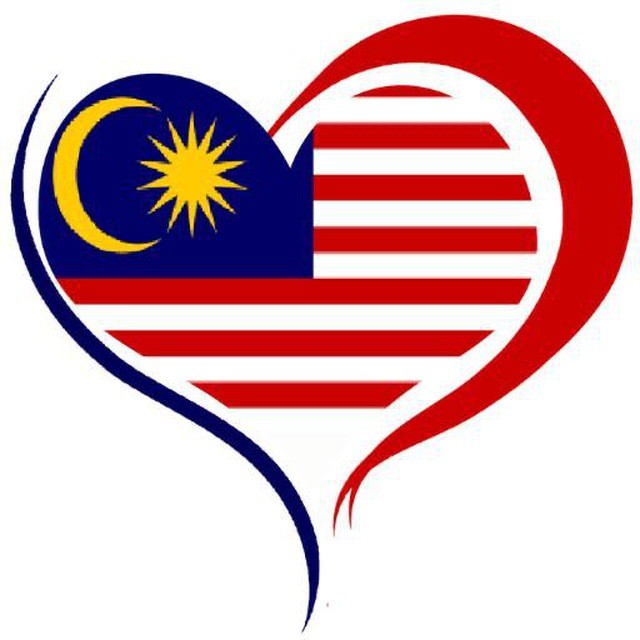 Lukisan Bendera Malaysia Bentuk Love - J-Net USA