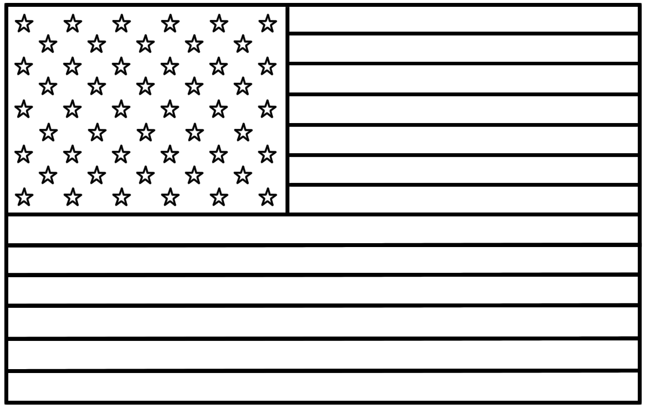 American flag coloring pages to download and print for free