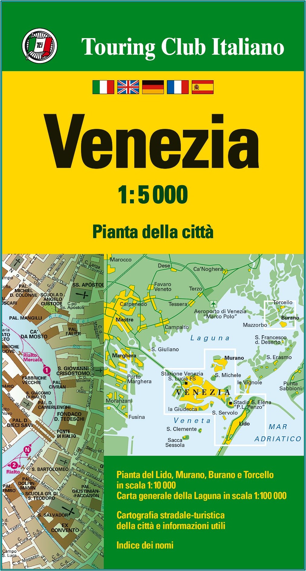 Touring Club Italiano Venice Map