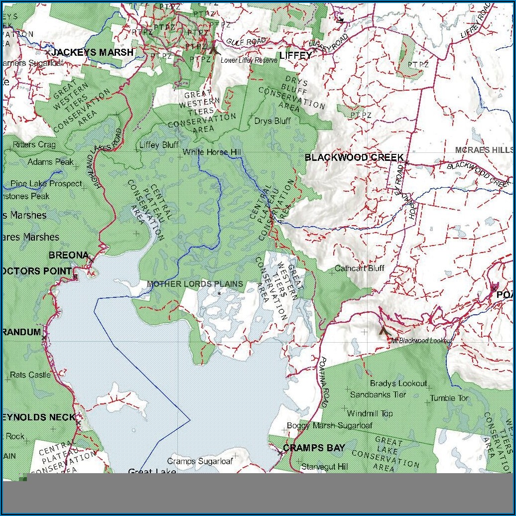 Tasmania Touring Map