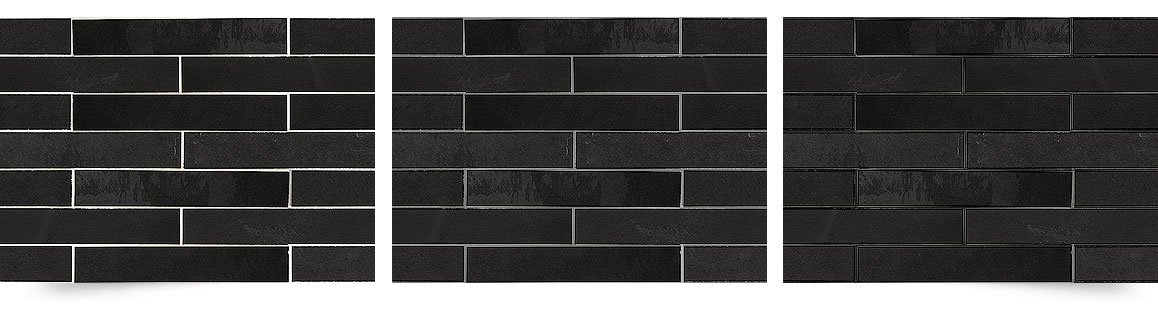 Black Gray Subway Slate Backsplash Tile