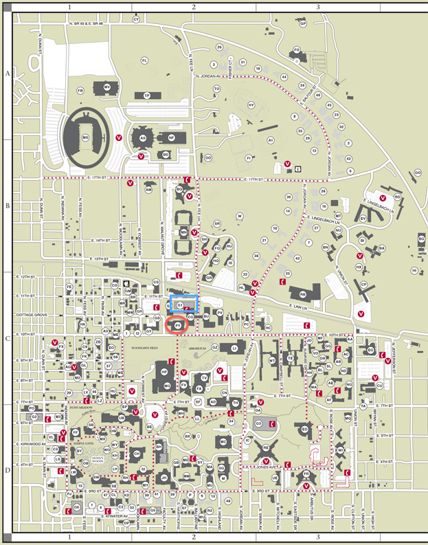 Iu Bloomington Campus Map - University Of Utah Campus Map