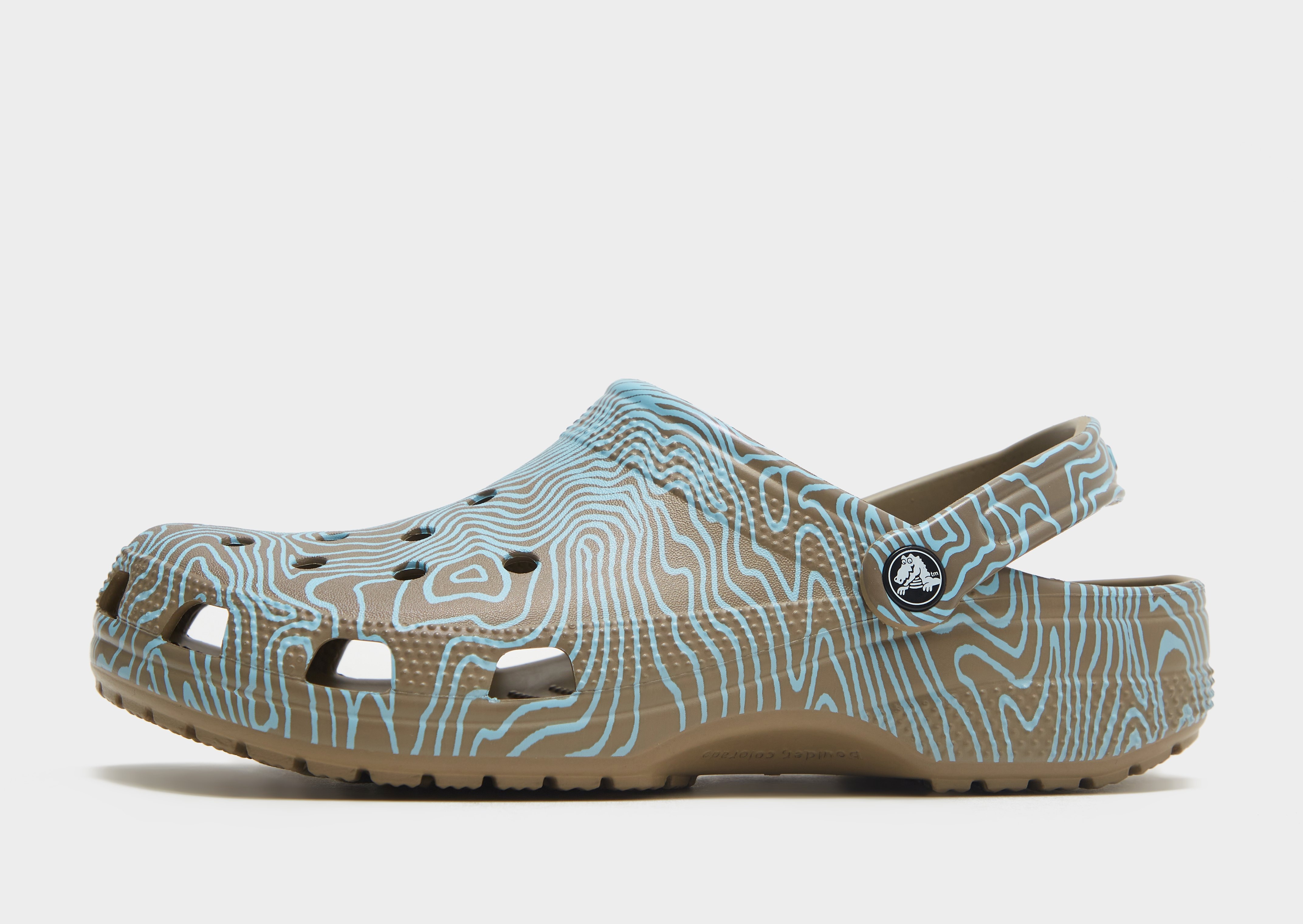 Green Crocs Classic Topographic Clog | JD Sports UK