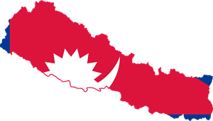 Flag map of Nepal Logo ,Logo , icon , SVG Flag map of Nepal Logo