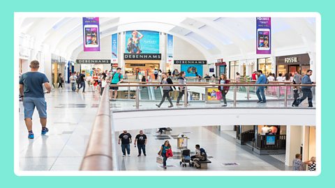 A shopping centre in Brighton