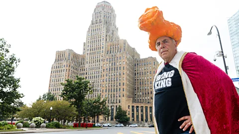 The Wing King Drew Cerza in Buffalo, New York (Credit: Jalen Wright)