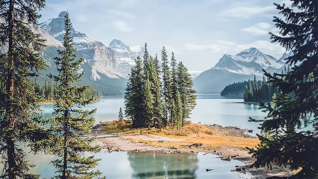 Spirit Island in Jasper National Park, Alberta, Canada (Credit: Getty Images)