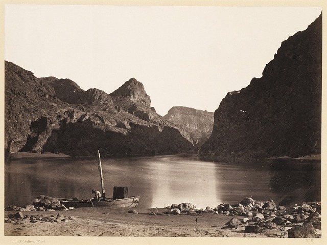 Timothy H. O'Sullivan, Black Cañon, Colorado River, from Camp 8, Looking Above, 1871, albumen silver print, Smithsonian American Art Museum, Museum purchase from the Charles Isaacs Collection made possible in part by the Luisita L. and Franz H. Denghausen Endowment, 1994.91.133