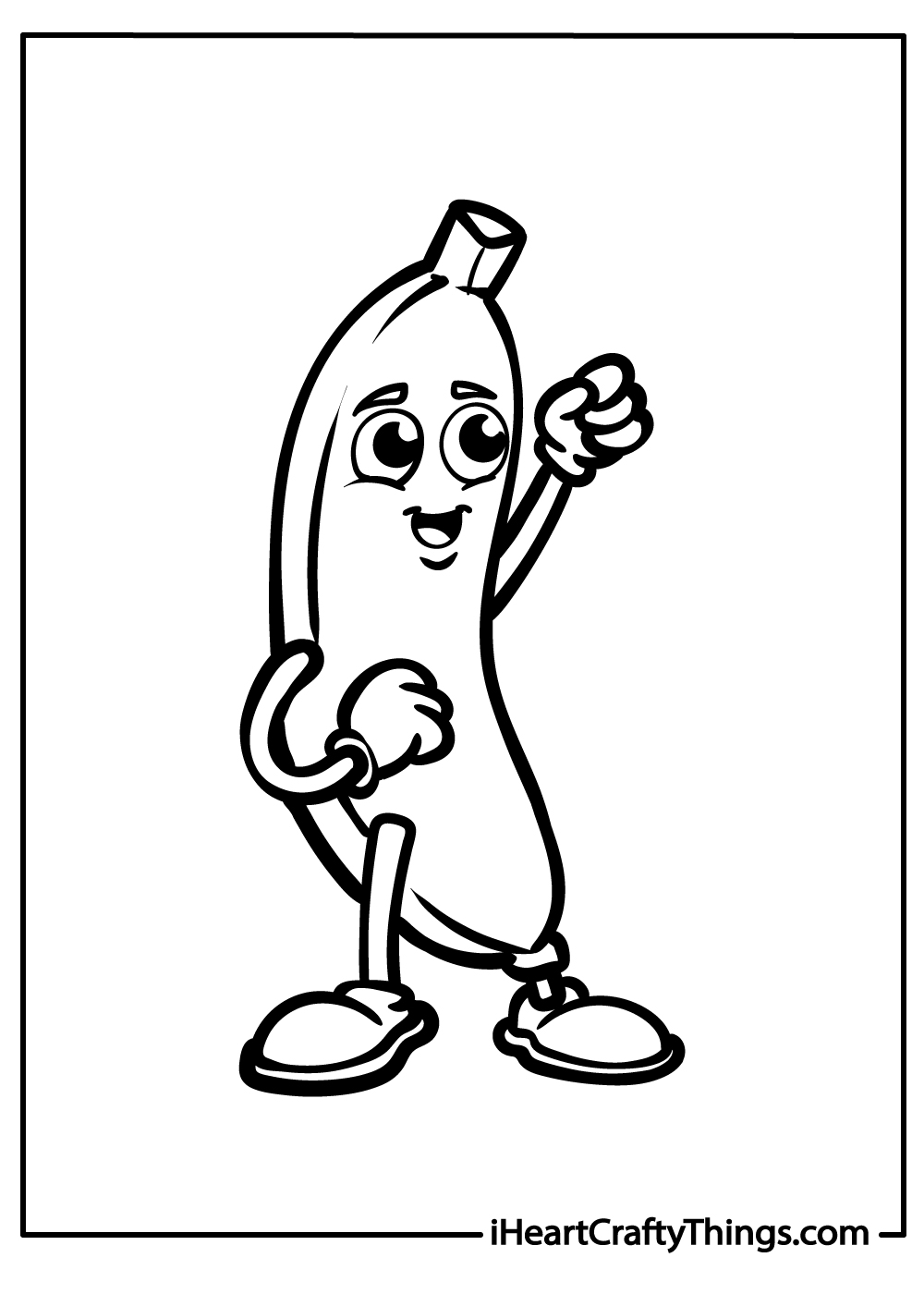 banana coloring printable free download