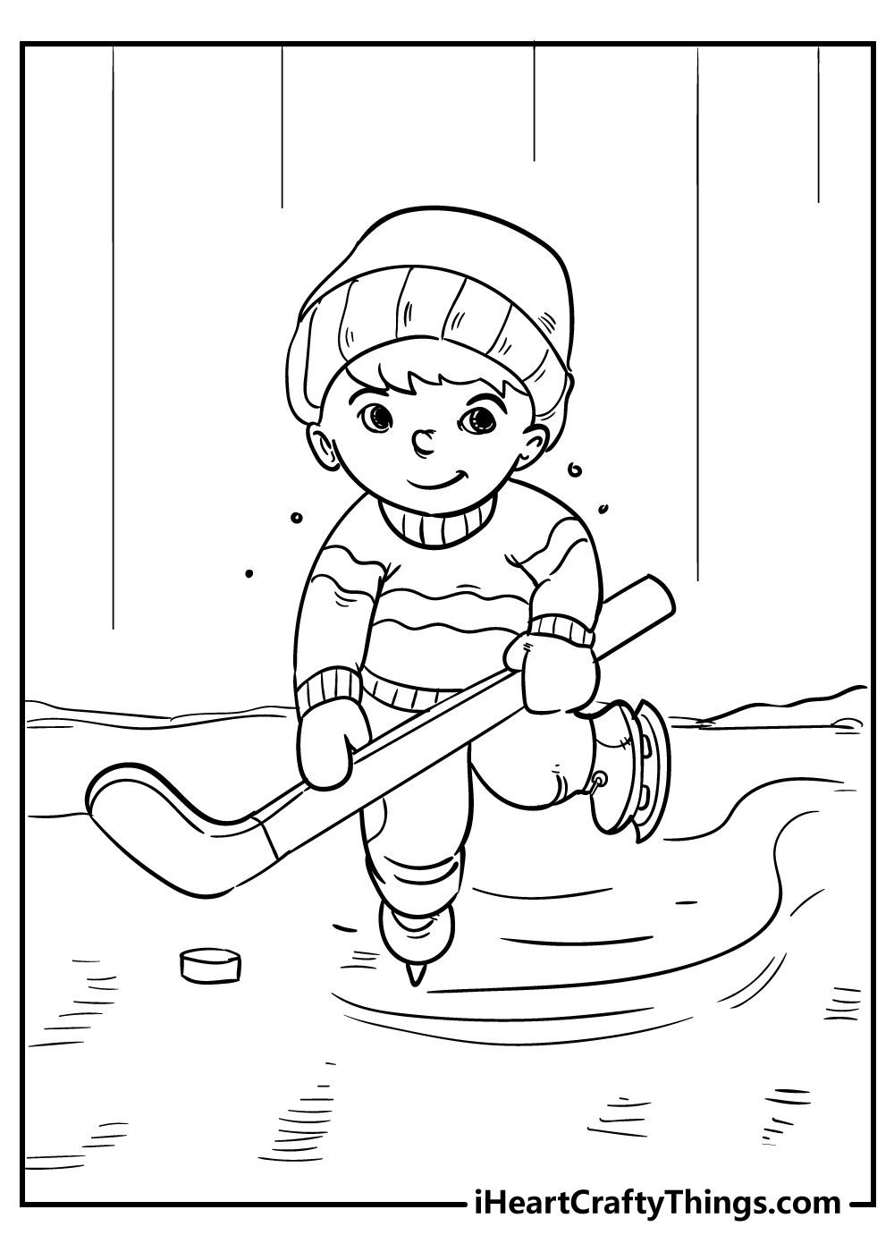 ice skating coloring pages for boys free download