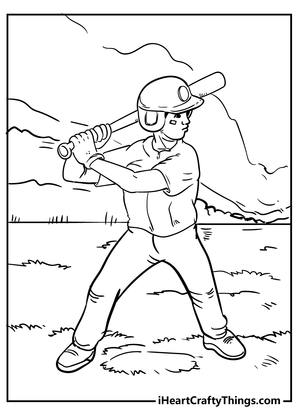 baseball coloring pages for boys free printable