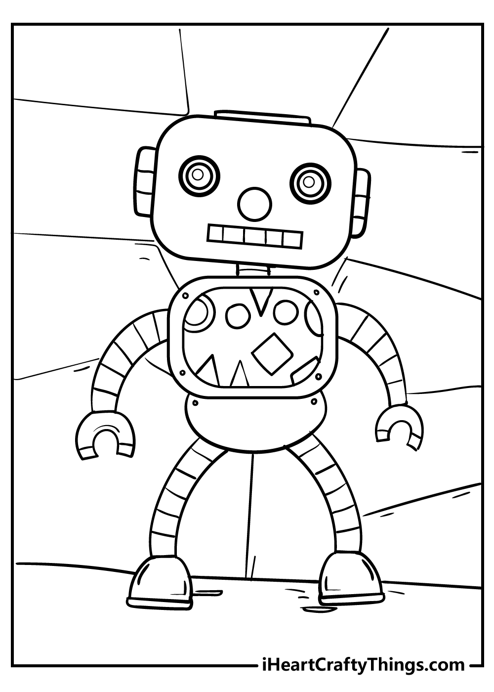 robot coloring pages for boys free download