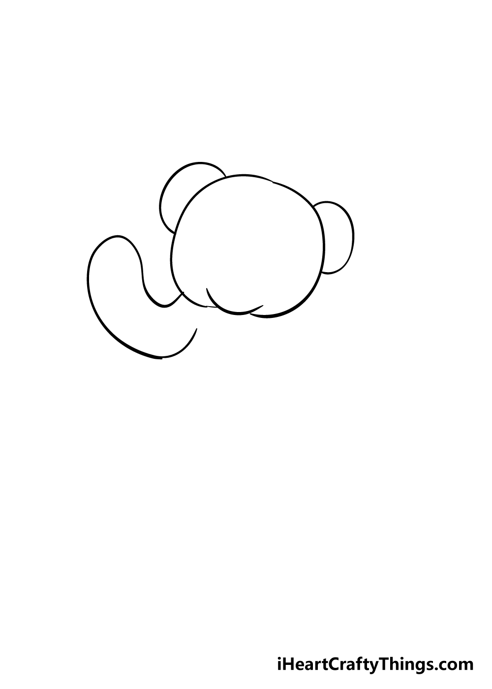 teddy bear drawing step 3