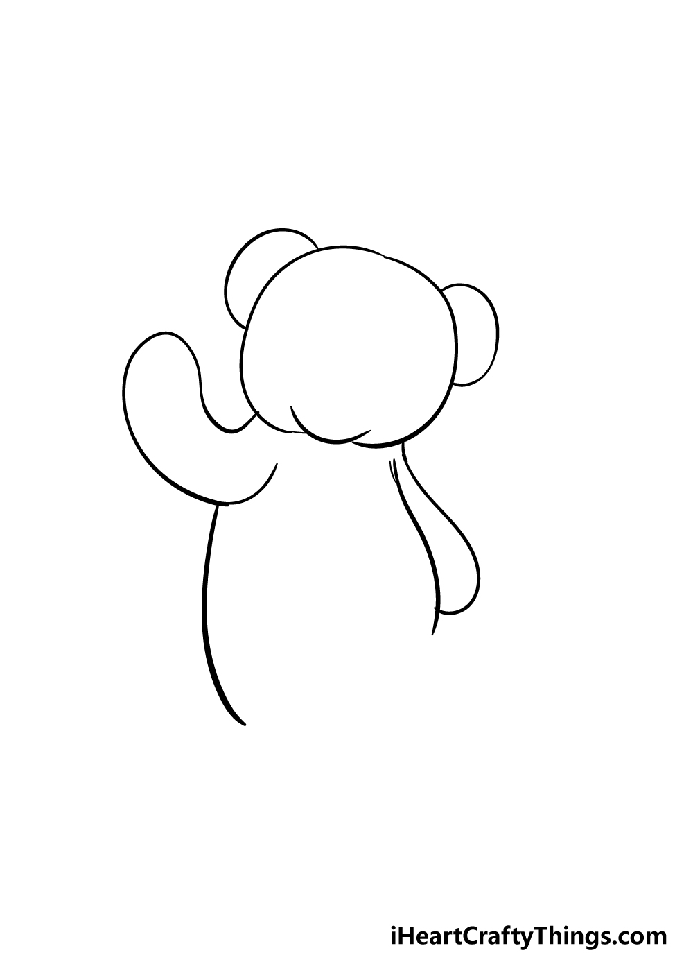 teddy bear drawing step 4